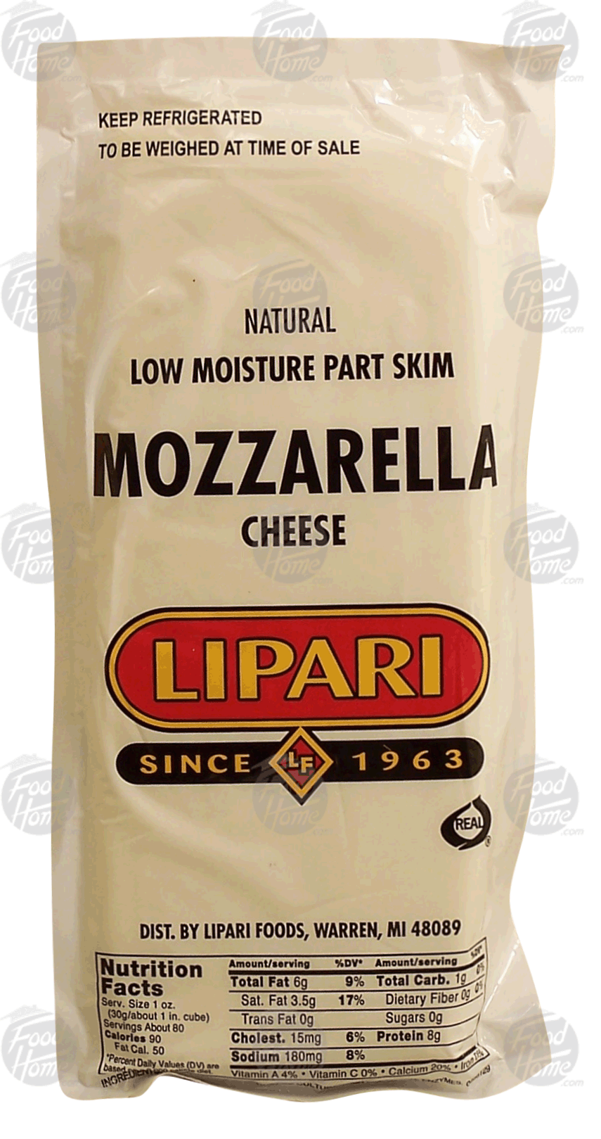 Lipari  low moisture part skim mozzarella cheese, price per pound Full-Size Picture